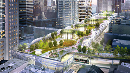 Transbay Ttansit Center Photo of the Transbay Transit Center in San Francisco California.